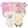 Baby Girls Body Body Manga corta Algodón Conejito Monos Infantis Ropa Nacido Niños Bebé Roupas de Bebe Traje Ropa 220426