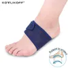 Breathable Elastic Silica Gel High Arch Orthotics Bandage for Heel Foot Pain Relief Plantar Fasciitis Orthopedic Insoles