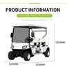 Golf Double Row Seat Row Electric Cars CART JAKTING Sightseeing Tour Four Wheel Sturdy Color Valfri Anpassad modifiering