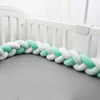 Multiple Color Sizes Bed Bumper Bumpers in the crib Kids For born Baby Pillow Cushion Cot Room Infant Knot Things Protector 220531
