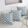 Pillow Cotton Woolen Embroidered Geometric Cover Modern Nordic Style Pink Blue Throw Pillows Case