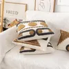 Pillow Marrocos Tuffed Nordic Style Case 30x50 45x45cm Cover de algodão Boho Coffee Loop para decoração de casa