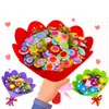 Couronnes de fleurs décoratives Kit de construction de bouquet de fleurs bricolage pour enfants et adultes Cadeaux d'anniversaire Nouvel An Filles Femmes Mère Petite amie Arts et artisanat Flo artificiel