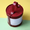 Cadeau cadeau rétro impression PVC boîte ronde bonbons de mariage portables