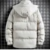 Herren Jacken 2022 Winter Neue Parka Mantel Herren Casual Outdoor Jacken Mit Kapuze Verdicken Warme Männer Mantel Winddichte Jacke Einfarbig oberbekleidung G221013