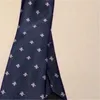 Pesco￧o Ligas do pesco￧o Designer de mensagens 100% seda Jacquard Brand Classic Bee Print Handmade Tie for Men Wedding Casual e Business Fashion Tie with Box