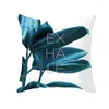 Pillow Home Decor Nordic Teal Blue Geometric Cover Modern Simple Pillowcase Livingroom Sofa Couch Car Decorative Pillows