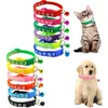 Dog Collars Colorul Pet Supplies Cat Collar With Bell Adjustable Buckle Accessories Small Chihuahua