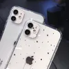 Söt tecknad astronautstjärna Space Phone -fodral på iPhone 11 13 14 Pro Max XS XR X 12 7 8 Plus Clear Soft TPU stötsäker bakslag