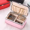 Jewelry Pouches Portable Organizer Display Travel Case Boxes Lady PU Leather Earring Ring Necklace Jewellery Girl Gifts