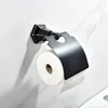 Badaccessoire set hoogwaardige messing olie gewreven bronzen badkamer toiletpapier houder gewaad haak handdoekrek balkborstel