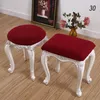 Chair Covers 1Pc Stool Cover European Round Square Dressing Case Slipcover Spandex Stretch Elastic Make Up Seat