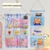 Storage Bags Cartoon Fabric Hanging Bag Bedside Organizer Pockets Wall Debris Rack Pocket Cute Creative