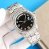 Diamond Watch Mens Automatiska mekaniska klockor 41mm Sapphire Women Wristwatches 904L Rostfritt stål Montre de Luxe Bling Dial Bezel Band