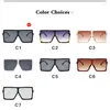 Solglasögon Plast överdimensionerade kvinnor Fyrkantiga märkesdesigner Stor ram för kvinnor UV400 solglasögon Oculos Masculino