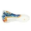 Colorful Cute Pyrex Thick Glass Pocket Pipes Portable Spoon Filter Dry Herb Tobacco Bong Handpipe Handmade Oil Rigs Smoking Cigarette Holder DHL