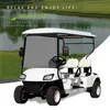 Golf Çift Sıralı Koltuk Elektrikli Otomobil Sepeti Av Tur Tur Dört Tekerlek Sağlam Renk İsteğe Bağlı Özel Modifikasyon