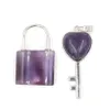 Natuurlijke edelsteen Key Lovers Lock ketting Hangers Sieraden Kraag Set Fashion Accessoires Groothandel BH016