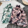 Camisas casuales para hombres verano hawaiano hombres moda impreso estilo coreano suelto manga corta para hombre seda de hielo M-2XL