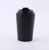 12-Unzen-Weinbecher Tragbare Mini-Kaffeetassen Edelstahl doppelwandig isoliert Vakuum-Autobecher mit Deckel Strohhalm für DIY-maßgeschneiderte Logo-Traval-Wasserflaschen DHL