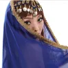 Stage Wear 2022 Chiffon Belly Dance Face Veil Dancing Head Scarf Shawl Kiefkoppige kostuums en drop