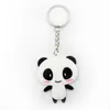 8 Styles Cartoon Panda Keychain Hanger CAR Keyring PVC Keychains Key Chain Fashion Accessoires