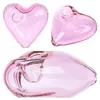 Vintage Love Heart Quality glass pipe bong spoon Style smoking for tobacco use can put customer logo by DHL UPS CNE