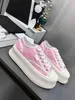 Casual Shoes Lace-Up Running Trainers Woman Shoe Sneakers White Women Travel Leather Lady Thick Soled Designer Platform Gym Sneaker 100% Cow