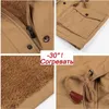 Männer Jacken Dicke Warme Herren Parka Winter Jacke Fleece Multi-tasche Casual Taktische Armee Jacke Männer Plus Größe 5XL mit kapuze jaquetas masculina G221013