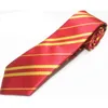 Randig slips för herr skolslipsar Studentdräkter Gryffindo Ravenclaw Hufflepuff Slytherin slips Modeaccessoar Halloween-present
