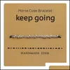 Hanger kettingen Koreaanse versie morse code armband rijst kralen set karakter papier kaart drop levering 2022 sieraden kettingen hangers dhzir