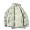 Chaquetas para hombres Chaquetas de invierno para hombres Casual Parkas sólidas Nuevo soporte Chaquetas mullidas Mujeres de gran tamaño Abrigos gruesos y cálidos Moda Streetwear Cortavientos G221013