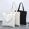 Canvas Tote schoudertassen milieuvriendelijke vrouwen strand handtassen grote capaciteit katoen herbruikbare boodschappentas canvas handtas bh7735 tqq