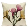 Kussen retro bloem geprinte worp case sofa cover home decoratief voor stoel stoel kantoor woonkamer slaapkamer kussensloop