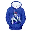 Herrtröjor överdimensionerade x 3d hoodie tröjor harajuku tecknad hisoka killua zoldyck cosplay pullovers kvinnlig hip hop