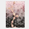 Carpets Europe And America Rose Gold Pink Gradient Diamond Lattice Carpet Area Rug For Living Room Rugs Children Rooms Floor Mat