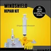 Kfz-Reparatur-Sets, DIY-Auto-Windschutzscheiben-Reparatur-Set, Glas-Windschutzscheiben-Werkzeug-Set, Fenster-Polieren, Motorräder, Zubehör, Drop Deliver Dh7Jk