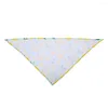 Chien Vêtements Pet Salive Serviette Dessin Animé Donut Pastèque Triangle Écharpe Toilettage Fournitures Pour Petit Moyen Grand Chat Accessoires