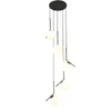 Lampes suspendues Moderne Simple Escalier Lustre Nordique Led Ball Villa Grenier Lampe Salon Chambre Cuisine Famille Vie Éclairage