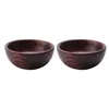 Bowls 2X Small Wooden Dish Salt Vinegar Sauce Flavor Spices Plate Dinner Breakfast Condiment Cup Kitchen Utensils