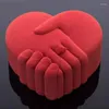 Strumenti da forno Set di stampi in silicone a cuore piccolo Supporto per torta nuziale Pasticceria Cerchio Festa per bambini Prato De Bolo Processore per piatti