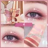 Eye Shadow 12g Eyeshadow Palette Butterfly Shape Waterproof Matte Glitter Neon Eyes Makeup Pigment Beauty