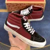 أحذية كلاسيكيات أسود أبيض عالي التزلج القديم SKOOL SK8-HI CANVAS الرجال نساء أحذية رياضية مسطحة غير رسمية 36-44