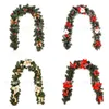 Christmas Decoration Red Rattan 180cm/1.8m Dense Red Decorative Rattan Door Xmas Ornaments