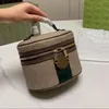 HH Designer Women Ophidia Makeup Bag Totes Lady Cosmetic Bags Handväskor Travelpåse Make Up Boxes Ladies toalettete Bag Coin Purse textil Red and Green Stripes Design