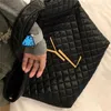 Icare Maxi 대형 쇼핑 토트 가방 디자이너 핸드백 2 사이즈 부착 미니 지갑 퀼트 램스킨 여성 여행 가방 지갑 구매자 가방 검은 색