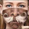 Designer maskerar anti r￶kduk ansikte mask rolig mascarilla dammt￤t respirator 3d tryck justerbar fyra s￤songer festival fest 4 dhuln
