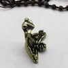 Interior Decorations Retro Bronze Meditate Frog Car Ornament Decoration Zen Buddhism Frogs Auto Home Desk Crafts Small Statue