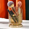 F￶rvaringsl￥dor Makeup Brush Holder Personlig dammt￤t kosmetisk Display Case Organizer Box f￶r l￤ppstift skrivbord hemkontor Klassrum