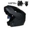 Bisiklet kask 2 hediye unisex erkekler kadınlar yarış motokros modüler çift ns motosiklet tam yüz güvenli kask flip cascos para moto l221014